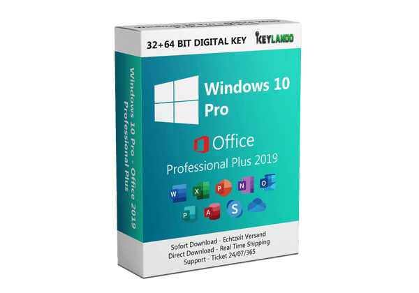 Windows 10 Pro + Office 2019 Pro Plus
