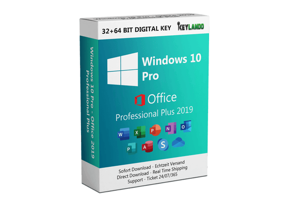 Windows 10 Pro + Office 2019 Pro Plus