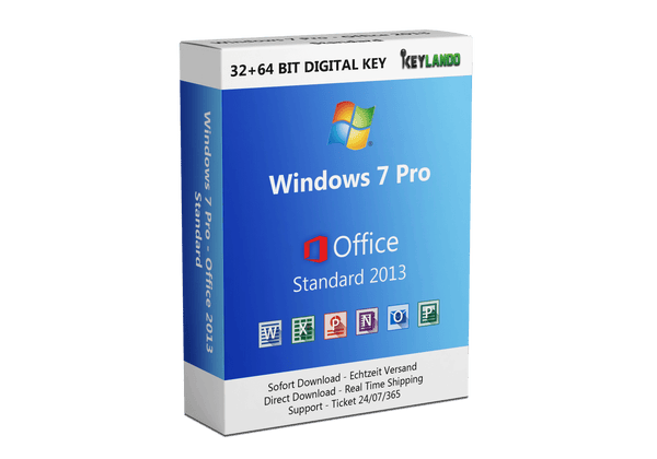 Windows 7 Pro + Office 2013 Standard
