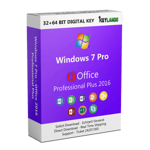 Windows 7 Pro + Office 2016 Pro Plus