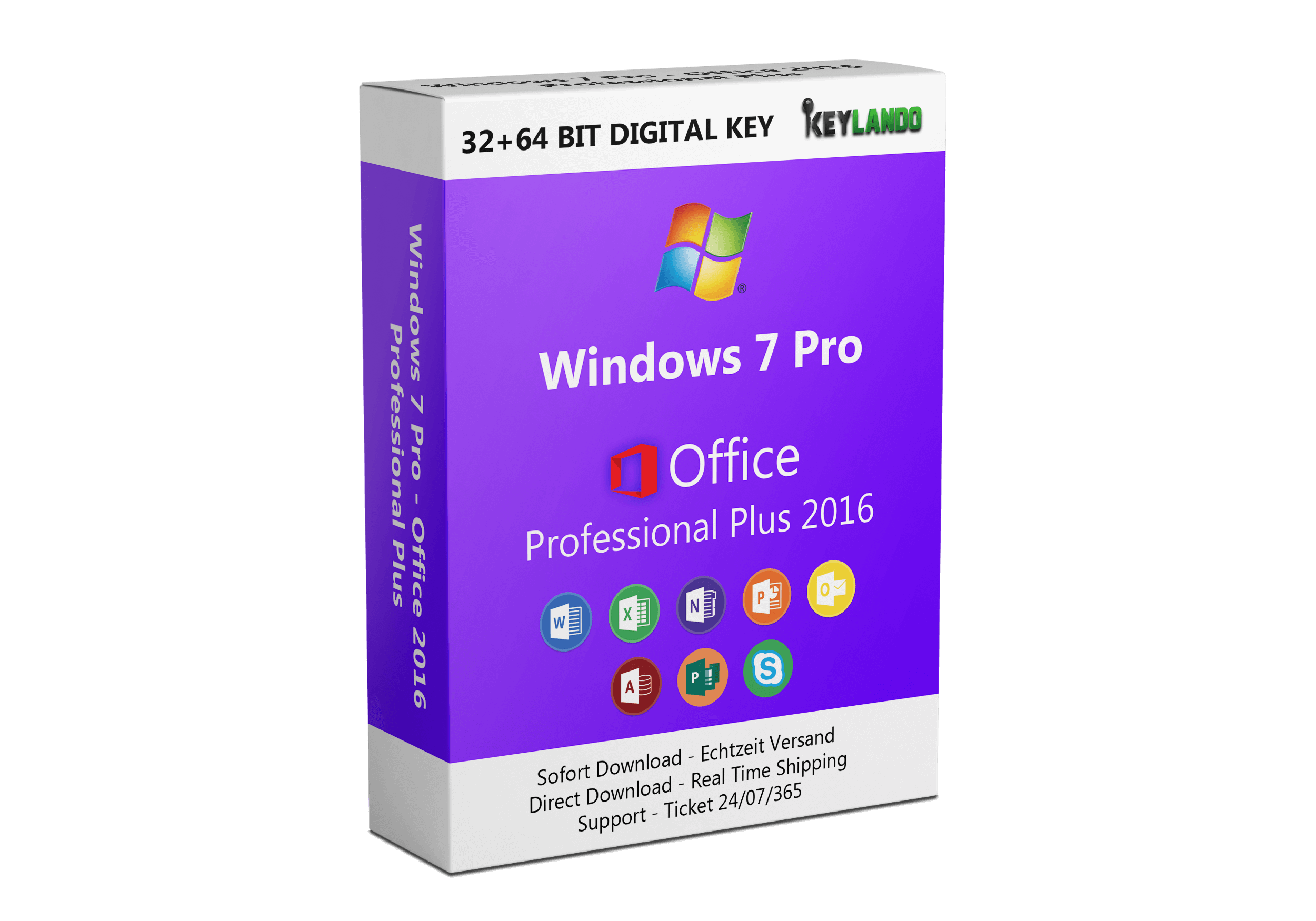 Windows 7 Pro + Office 2016 Pro Plus