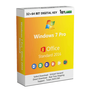 Windows 7 Pro + Office 2016 standard
