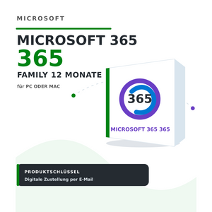 Microsoft 365 Family – 12 Monate Produktschlüssel bei Keylando