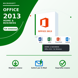 Microsoft Office 2013 Home & Business – digitale Lizenz | Keylando