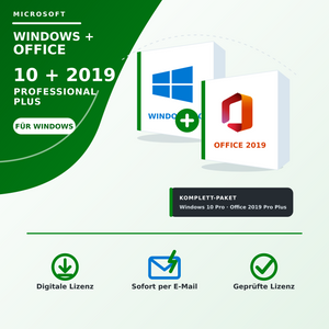 Microsoft Windows 10 Pro + Office 2019 Pro Plus