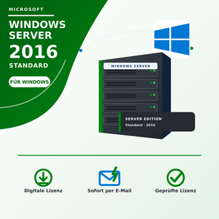 Microsoft Windows Server 2016 Standard – digitale Lizenz | Keylando