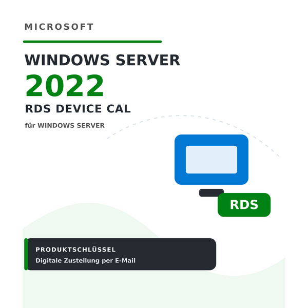 Microsoft Windows Server 2022 RDS Device CAL Produktschlüssel bei Keylando