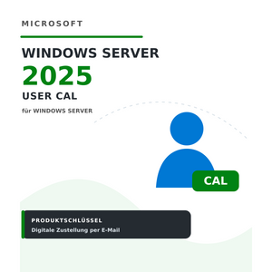 Microsoft Windows Server 2025 User CAL Produktschlüssel bei Keylando